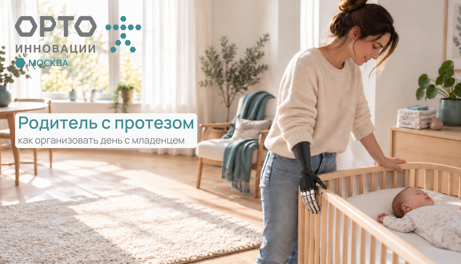 Родитель с протезом и младенец: как организовать день, когда ребёнок полностью зависит от взрослого